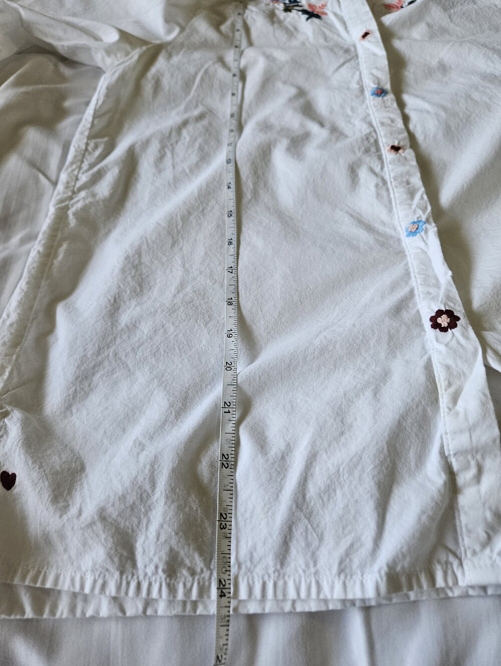 French Connection Embroidered Ruffle Blouse - Size XS - Picture 7 of 11